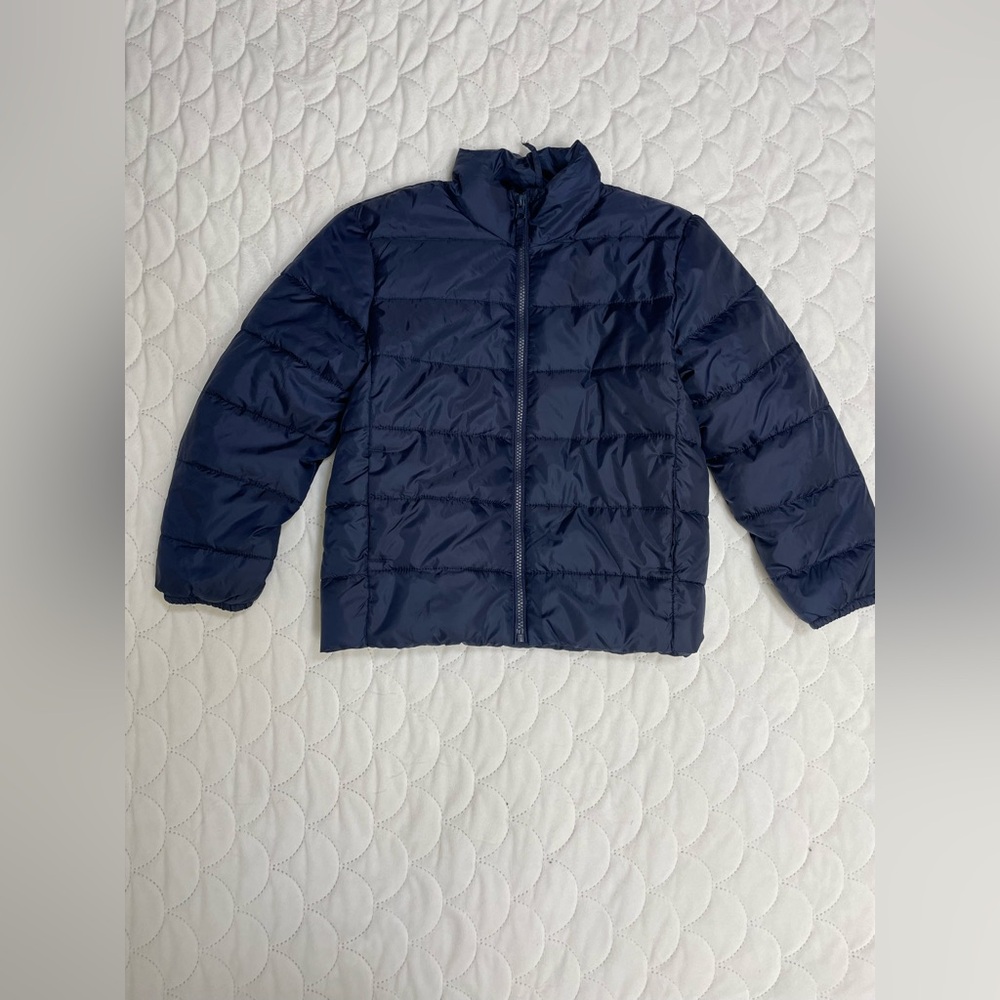 BOYS NAVY COAT SIZE 7-8 BY THE CHILDRENS PLACE